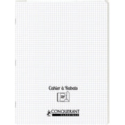 Cahier 24x32, 96 pages, couverture polypro avec 2 rabats, quadrillé 5x5, incolore - Ma Rentrée Facile