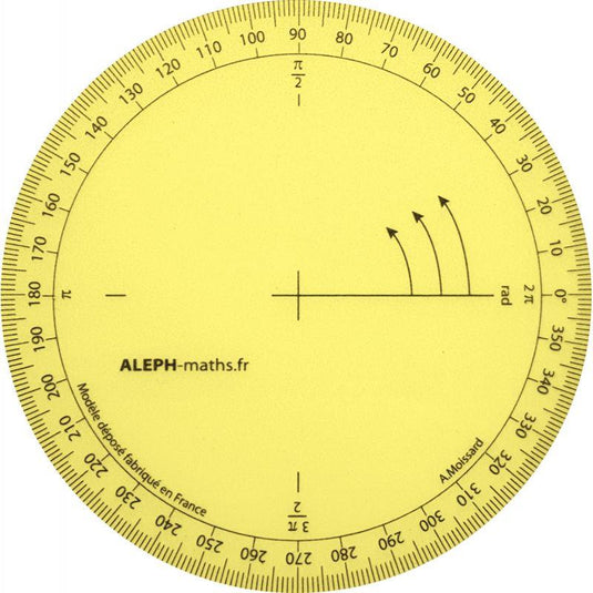 Rapporteur géométrie 360° Aleph - Ma Rentrée Facile