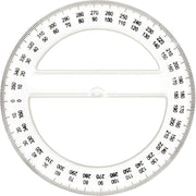 Rapporteur cristal 360° 12cm - Ma Rentrée Facile