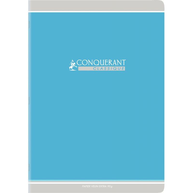 Cahier 21x29,7, 48 pages,séyès, 90 g, 4 coloris aléatoires, Conquérant - Ma Rentrée Facile
