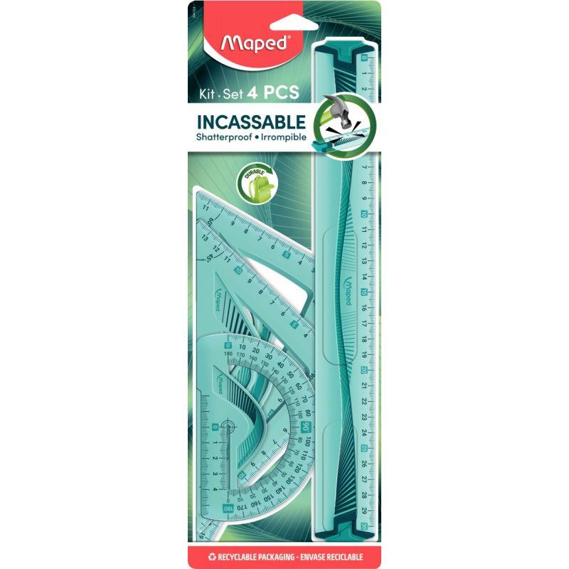 Set de 4 pièces de traçage incassable Maped Soft - Ma Rentrée Facile