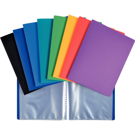 Protège-documents 40 vues en polypropylène, format 17x22 cm, coloris aléatoires