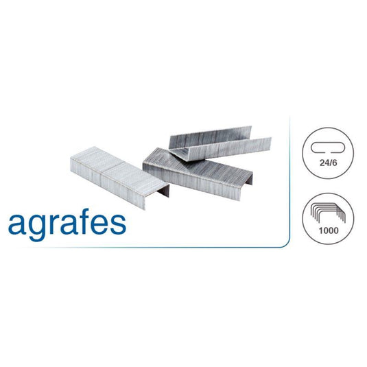 Boîte de 1 000 agrafes 24/6 - Ma Rentrée Facile