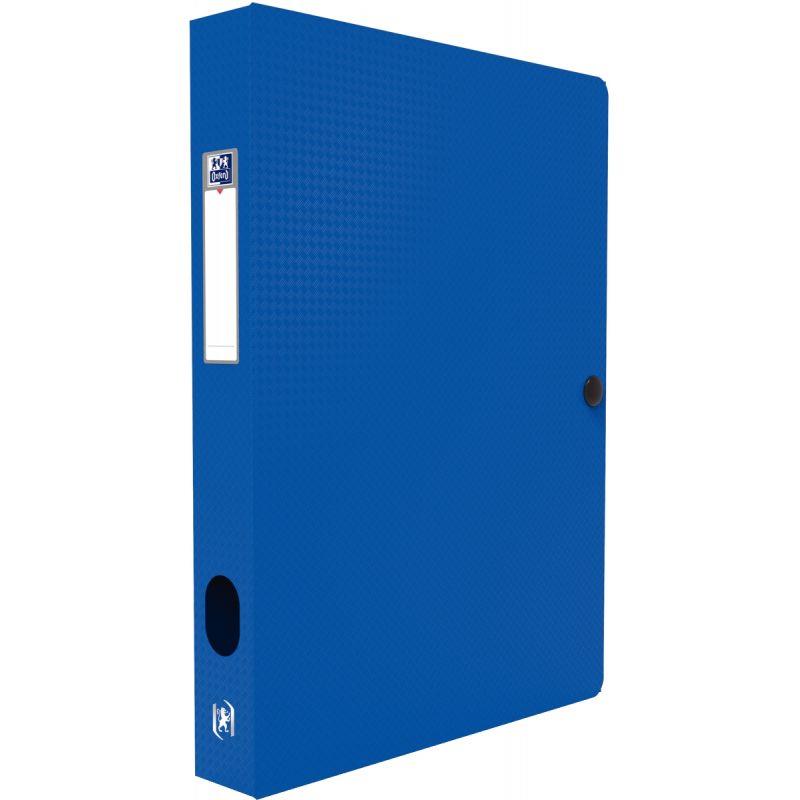 Boite de classement en polypropylène MEMPHIS dos de 4cm bleu - Ma Rentrée Facile