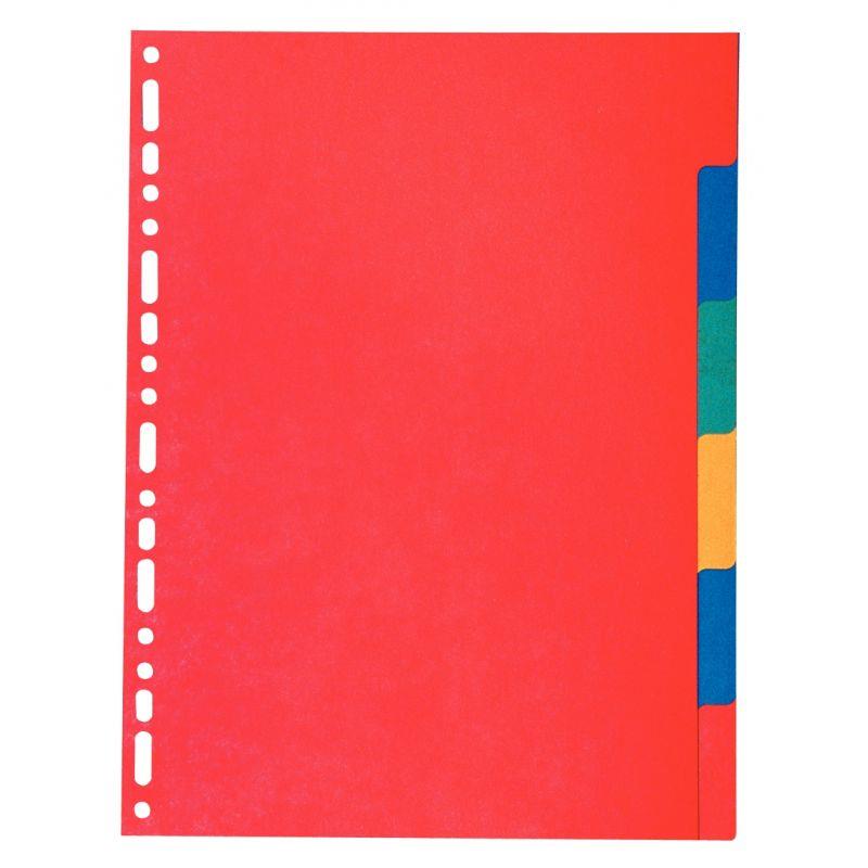 Intercalaires 6 touches EXACOMPTA A4 en carte lustrée 220g - Ma Rentrée Facile