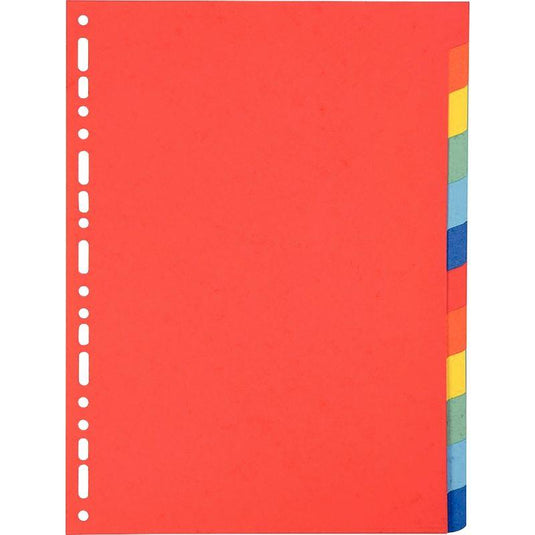 Intercalaires 12 touches EXACOMPTA A4 en carte lustrée 220g - Ma Rentrée Facile