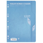 50 feuillets mobiles (100 pages) format 21x29,7cm séyès 80g bleu, Calligraphe - Ma Rentrée Facile