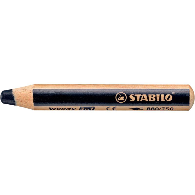 Crayon de couleur Woody noir - Ma Rentrée Facile