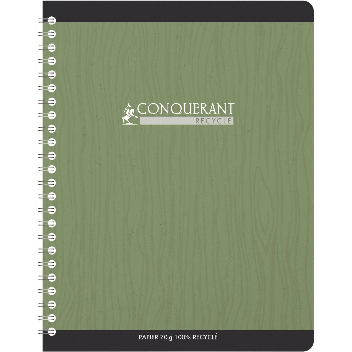Cahier Conquérant Recyclé 17x22 cm 180 pages quadrillé 5x5, vue 3