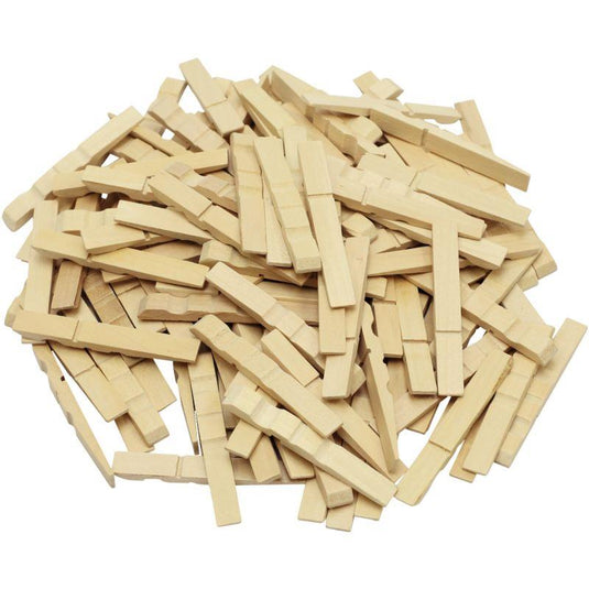 Lot de 500 demi pinces à linge 72 mm - Ma Rentrée Facile
