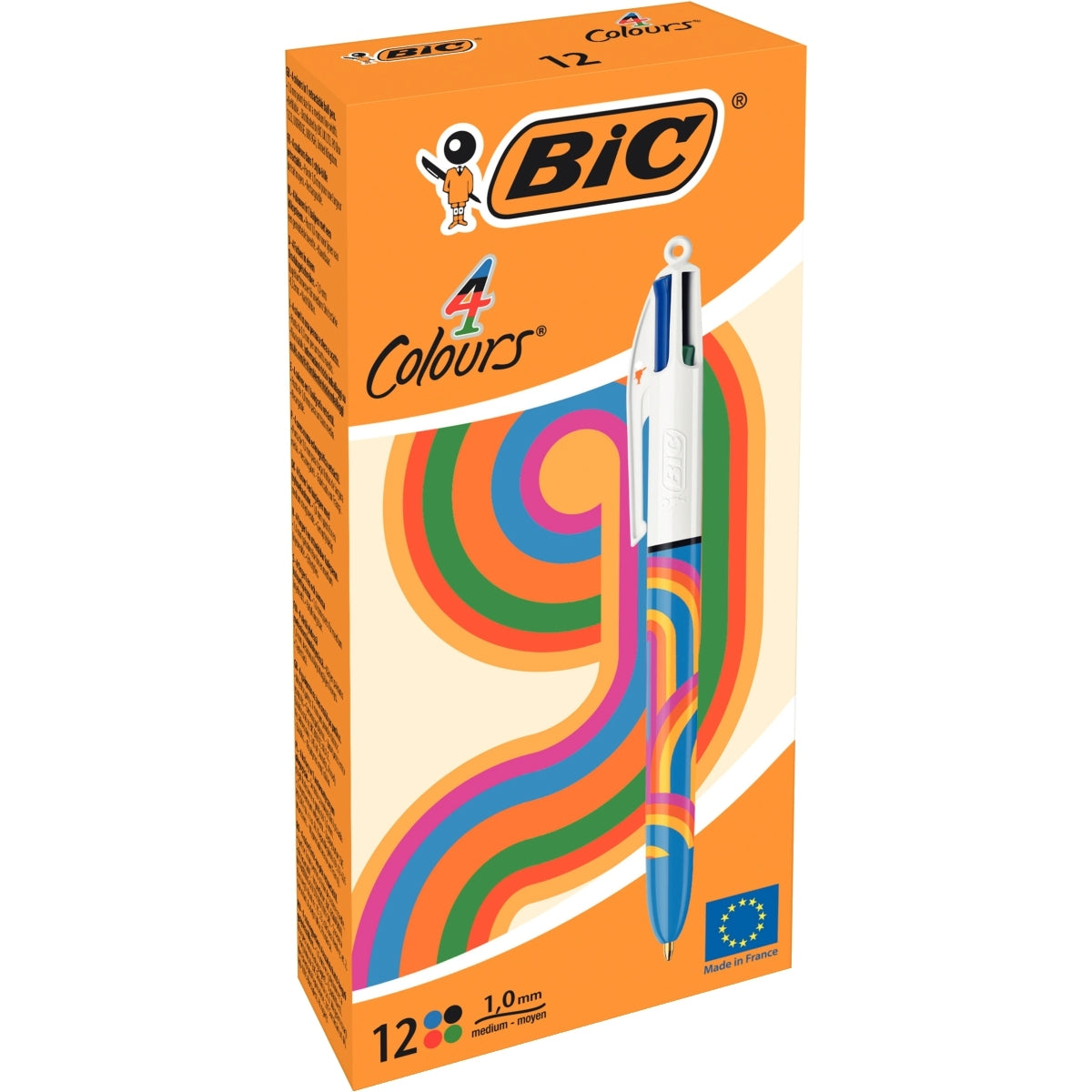 Stylo bille  Bic 4 couleurs Blue Line