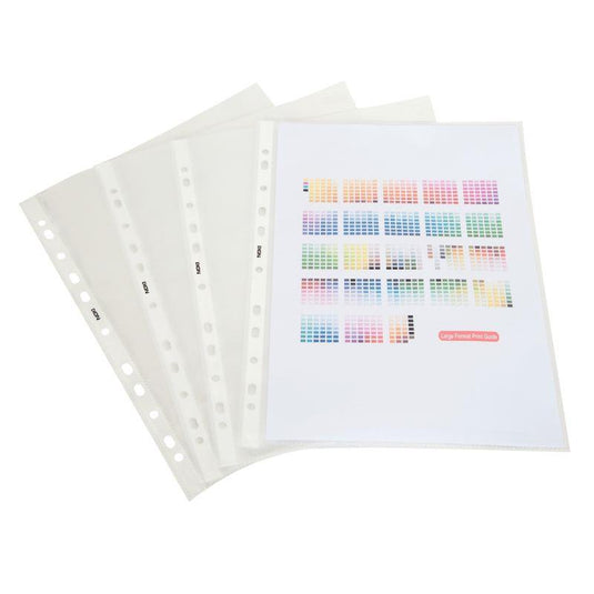 100 pochettes plastiques perforées 9/100ème 21x29,7 aspect lisse - Ma Rentrée Facile