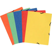 Lot de 10 chemises cartonnées, sans rabat, à élastiques, coloris assortis, EXACOMPTA - Ma Rentrée Facile