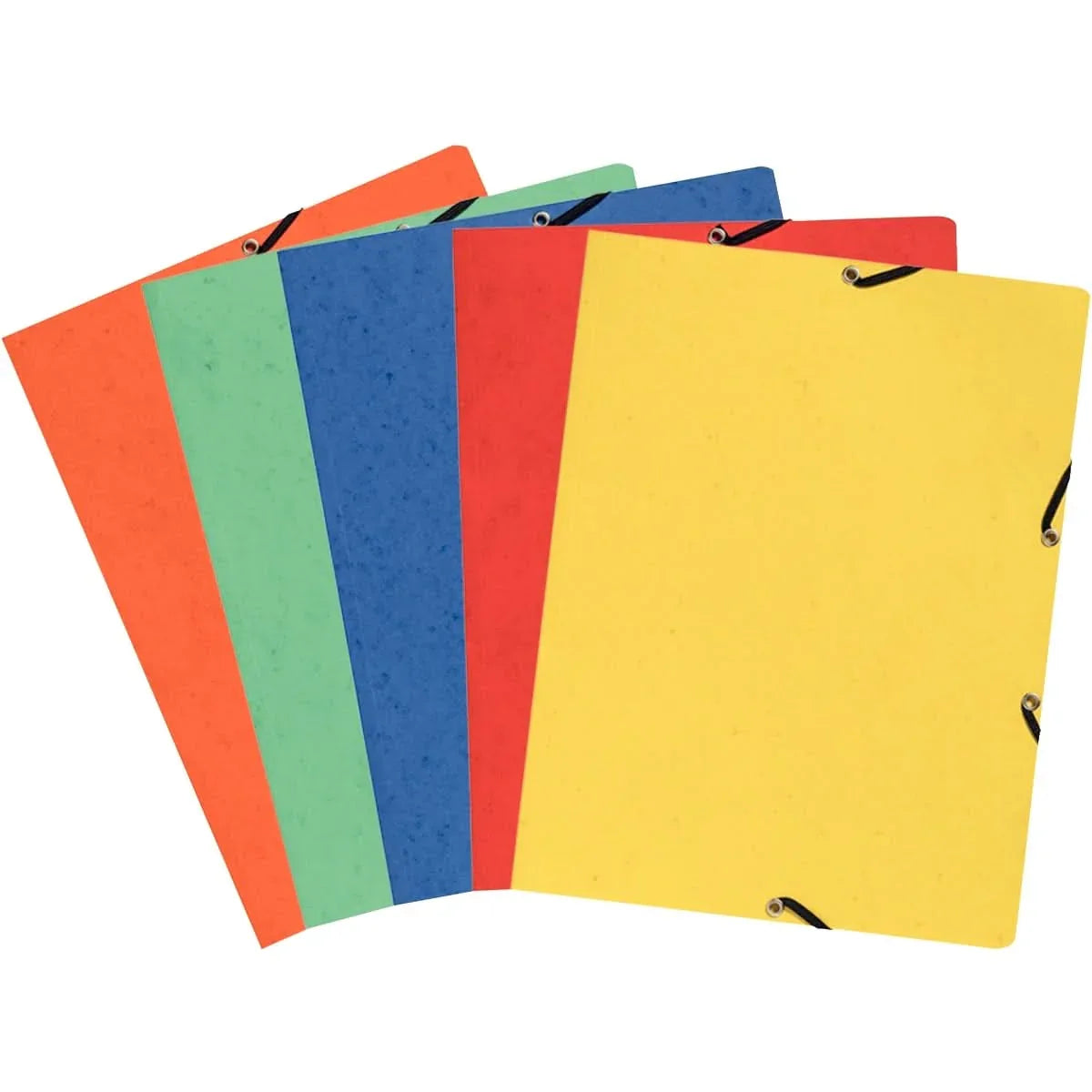 Lot de 10 chemises cartonnées, sans rabat, à élastiques, coloris assortis, EXACOMPTA - Ma Rentrée Facile