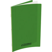 Cahier 24x32, 96 pages, seyès, polypro vert CONQUERANT - Ma Rentrée Facile