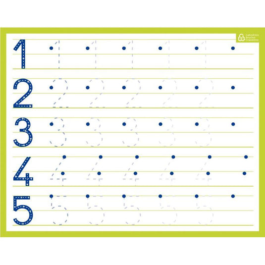 Ardoise effaçable à sec 21x26.5cm, chiffres - Ma Rentrée Facile