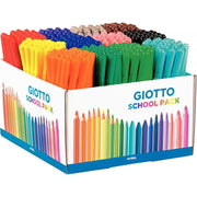 Maxi classpack de 288 feutres pointe moyenne Giotto Turbo Color dont 40 gratuits - Ma Rentrée Facile