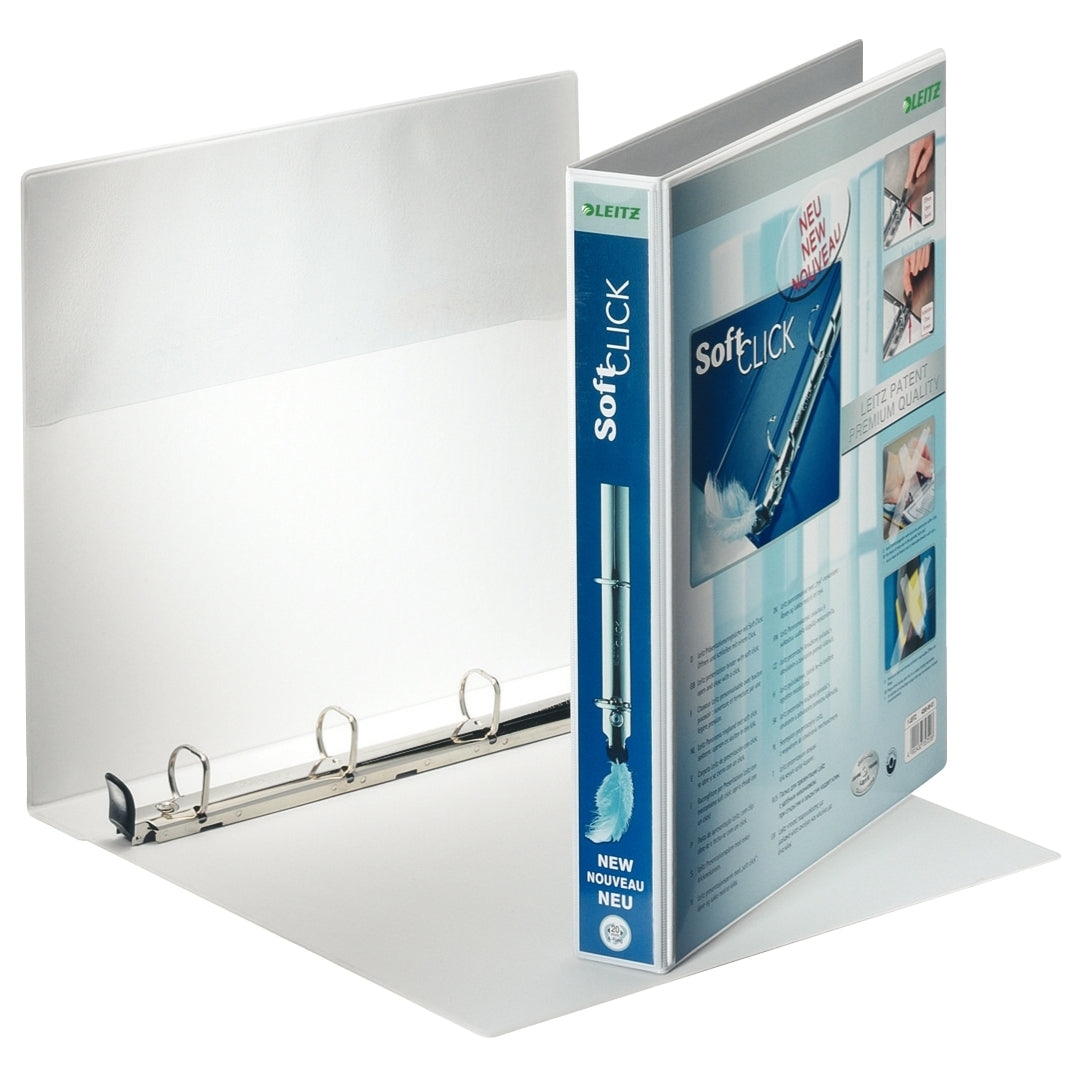 Classeur personnalisable A4, SOFT CLICK, blanc, dos 4,5cm, LEITZ