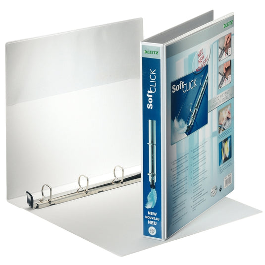 Classeur personnalisable A4, SOFT CLICK, blanc, dos 4,5cm, LEITZ