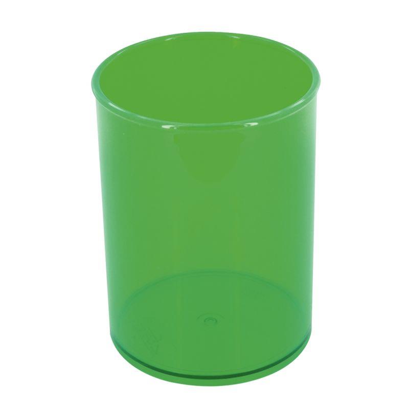 Pot à crayons vert transparent - Ma Rentrée Facile