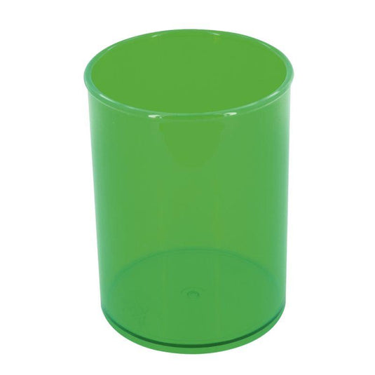 Pot à crayons vert transparent - Ma Rentrée Facile
