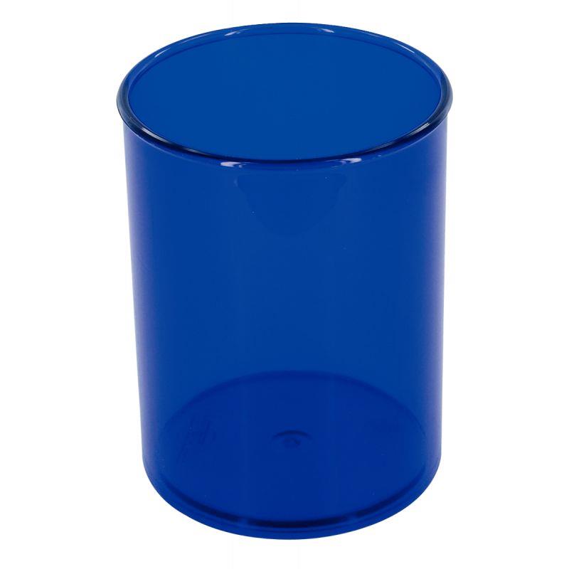 Pot à crayons bleu foncé transparent - Ma Rentrée Facile