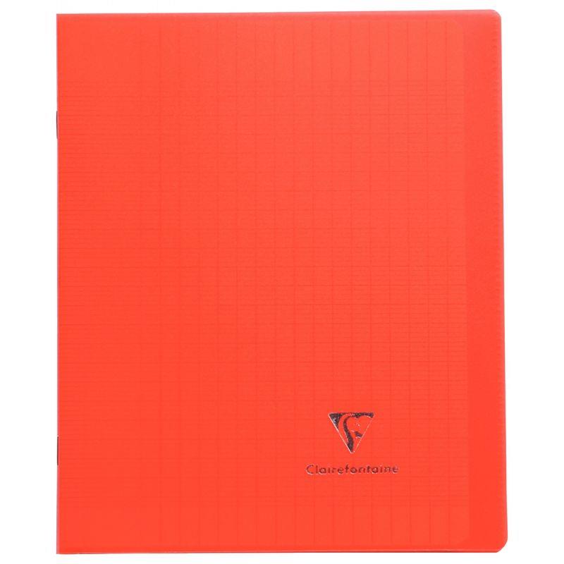 Cahier KOVERBOOK 17x22, 96 pages, seyès 90g, polypro rouge - Ma Rentrée Facile