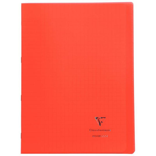 Cahier KOVERBOOK 21x29.7, 96 pages, seyès 90g, polypro, rouge - Ma Rentrée Facile