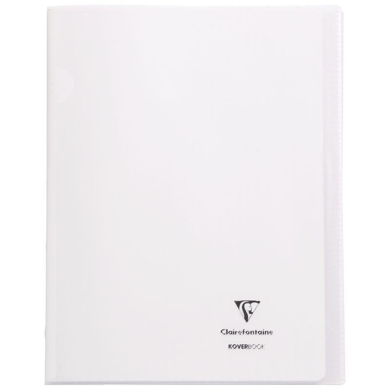 Cahier KOVERBOOK 24x32, 96 pages, seyès 90g, polypro, incolore - Ma Rentrée Facile