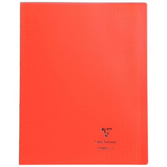 Cahier KOVERBOOK 24x32, 96 pages, seyès 90g, polypro, rouge - Ma Rentrée Facile