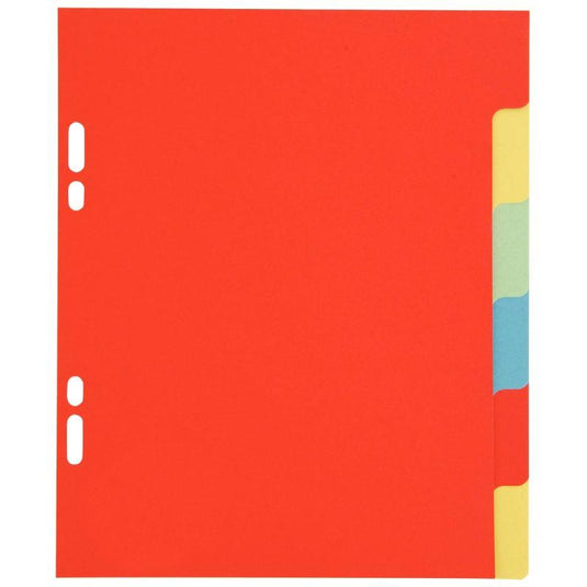 Intercalaires 6 touches EXACOMPTA 17x22 cm carte lustrée 225g - Ma Rentrée Facile