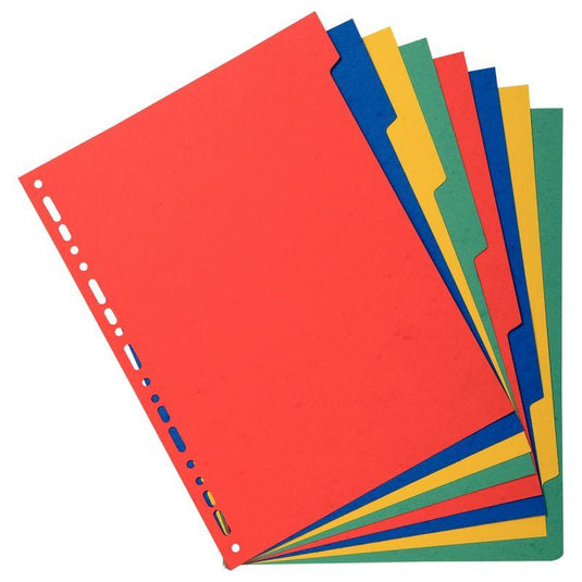 Intercalaires 8 touches EXACOMPTA A4 en carte lustrée 220g - Ma Rentrée Facile