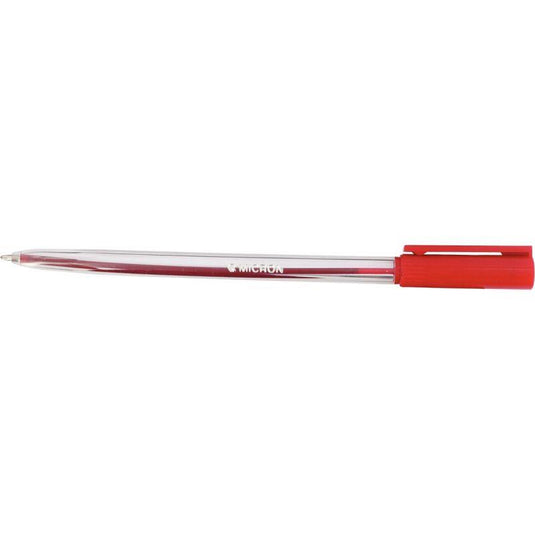 Stylo bille Micron pointe moyenne 1mm rouge - Ma Rentrée Facile