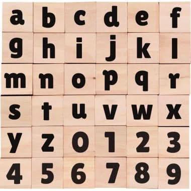 36 tampons chiffres/lettres en minuscule - Ma Rentrée Facile