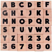 36 tampons lettres/chiffres en majuscule - Ma Rentrée Facile