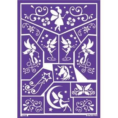 Lot de 4 planches de pochoirs de maquillage assorties : indiens, fées, licornes et halloween - Ma Rentrée Facile