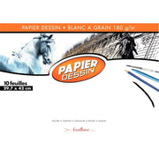 Pochette de 10 feuilles de papier dessin 180g, format 29,7x42 cm EXCELLENCE