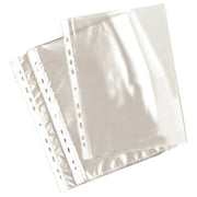 100 pochettes plastiques perforées 5/100ème 21x29,7 aspect lisse - Ma Rentrée Facile