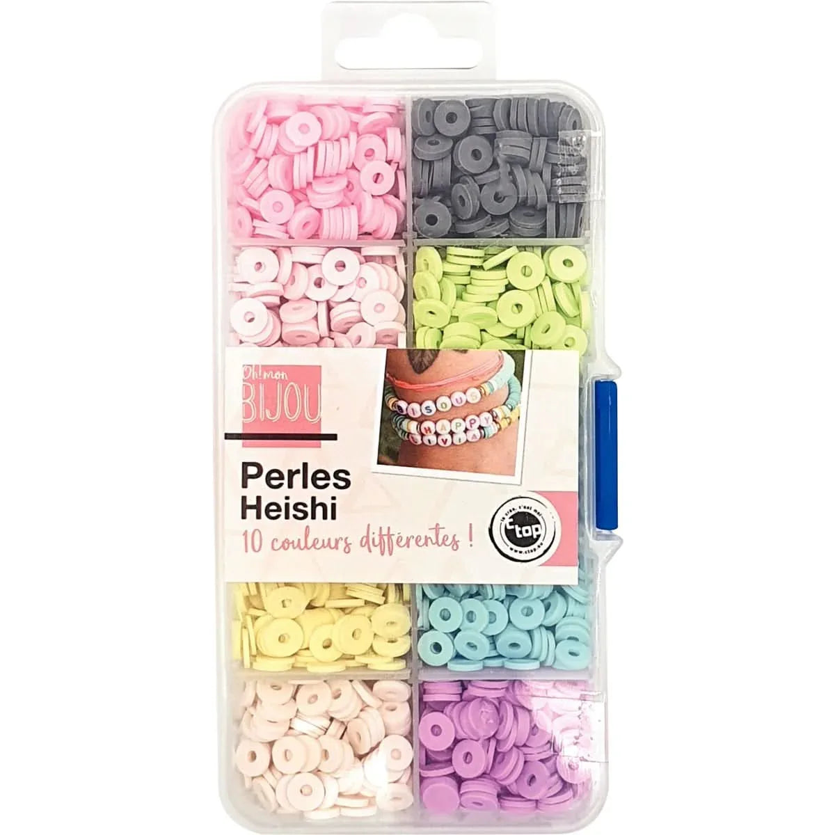 Pack de 6000 perles Heishi vives et pastels - Ma Rentrée Facile