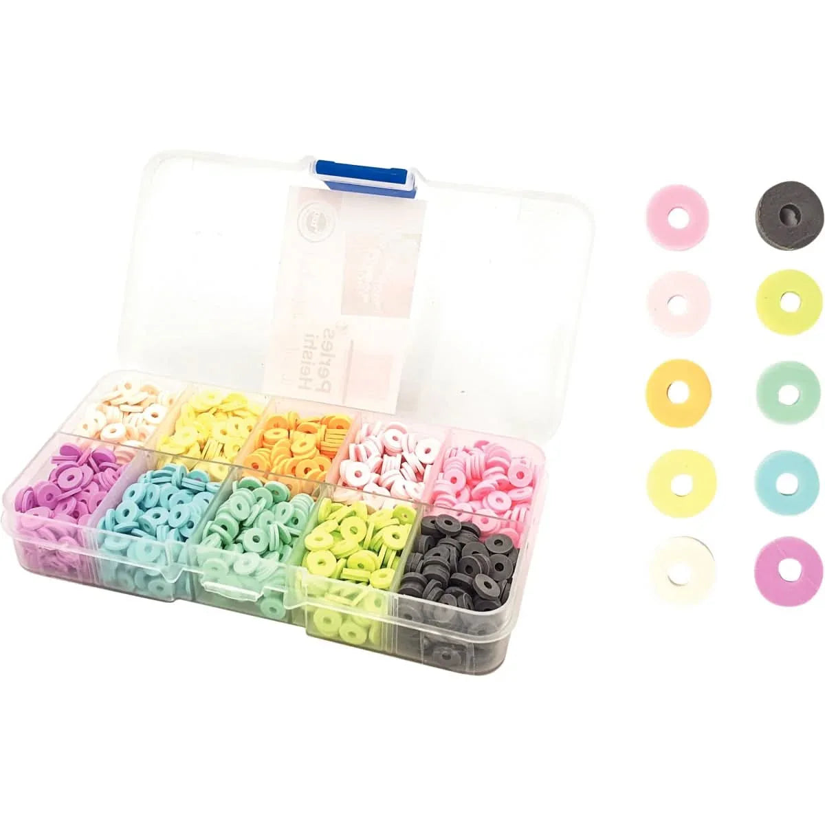 Pack de 6000 perles Heishi vives et pastels - Ma Rentrée Facile