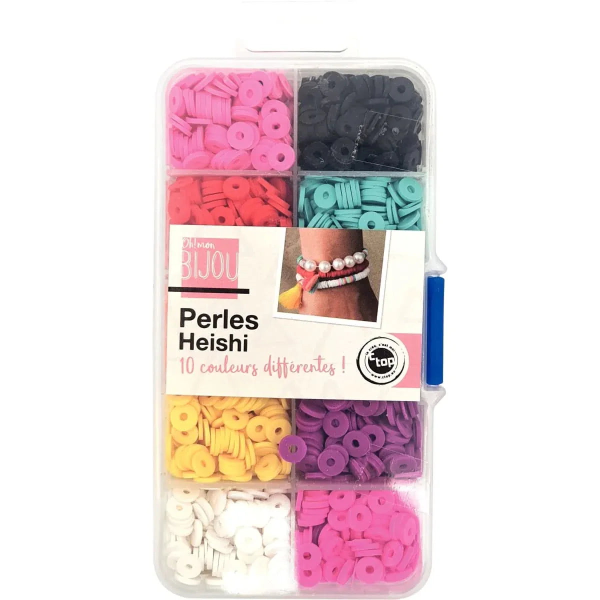 Pack de 6000 perles Heishi vives et pastels - Ma Rentrée Facile