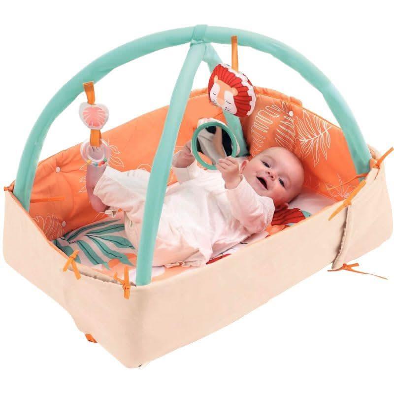 Tapis d'éveil lion avec arches - Ma Rentrée Facile