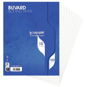 Paquet de 10 buvards, 16x21 cm, blanc, 100g - Ma Rentrée Facile