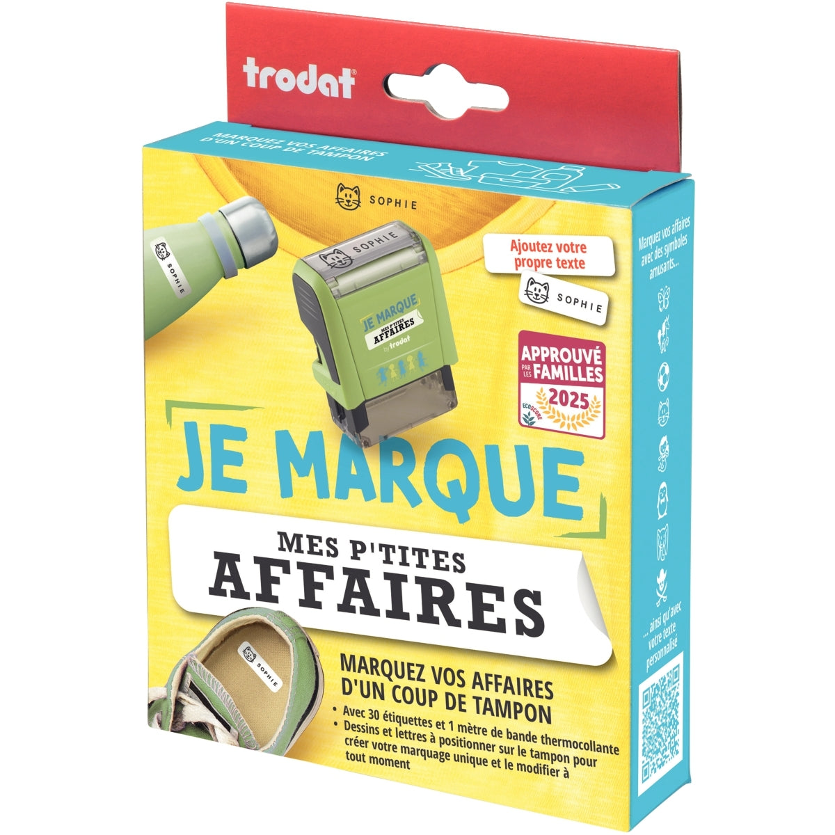 Tampon Trodat "je marque mes petites affaires"