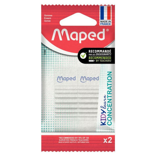 Blister de 2 gommes Maped KIDY Learn