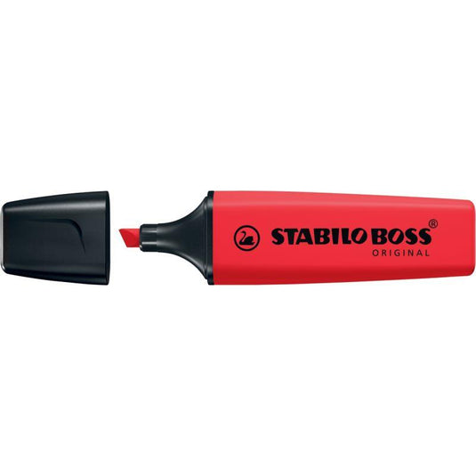Surligneur STABILO BOSS vrai rouge