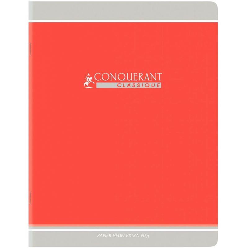 Cahier 24x32, 96 pages, seyès, 90gr, rouge - Ma Rentrée Facile