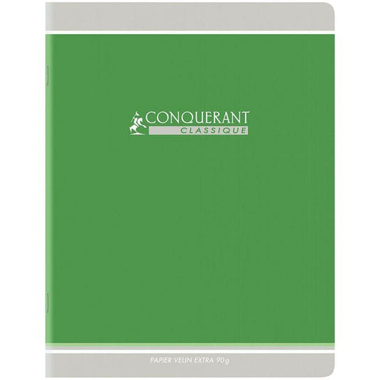 Cahier 24x32, 96 pages, seyès, 90gr, vert - Ma Rentrée Facile