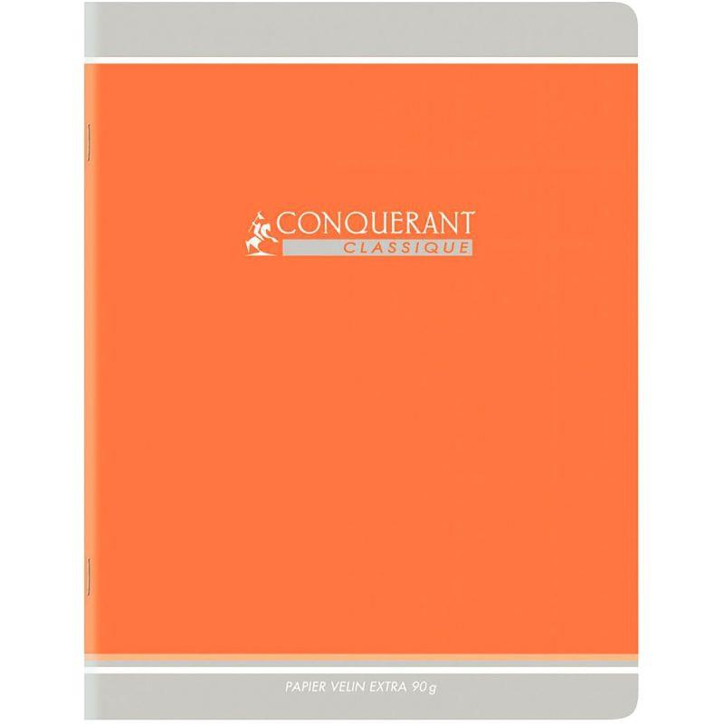 Cahier 24x32, 96 pages, seyès, 90gr, orange - Ma Rentrée Facile