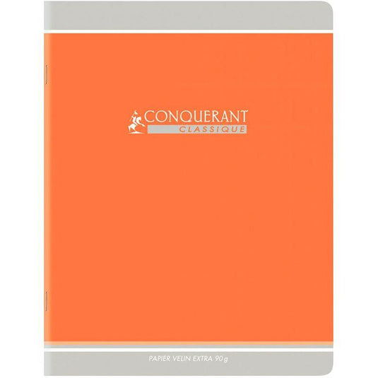 Cahier 24x32, 96 pages, seyès, 90gr, orange - Ma Rentrée Facile